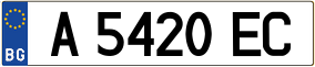 Trailer License Plate